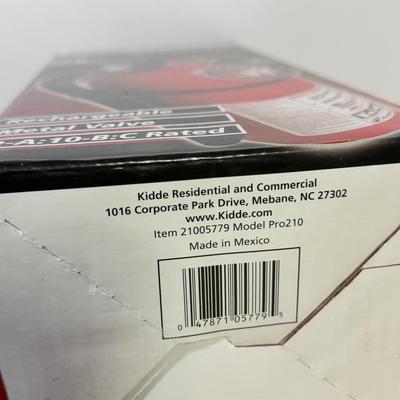 LOT 53B: NIB Kidde Pro Series Fire Extinguisher & Vintage Falcon Fire Alarm