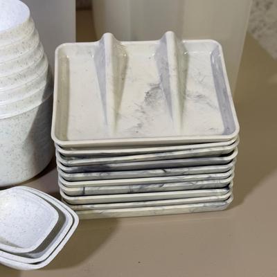 LOT 55B: Collection of Vintage Tupperware & More incl. Branded Stickers & Labels