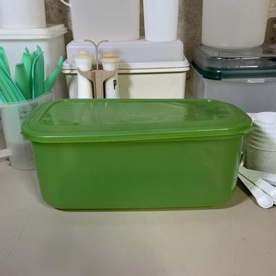 LOT 55B: Collection of Vintage Tupperware & More incl. Branded Stickers & Labels