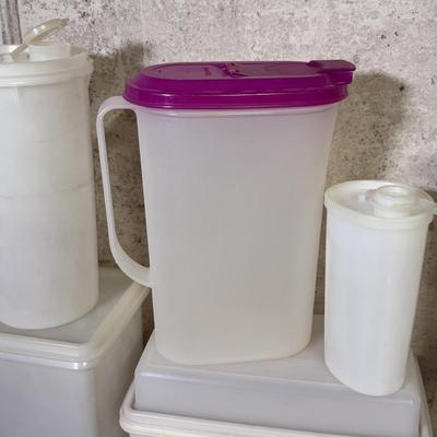 LOT 55B: Collection of Vintage Tupperware & More incl. Branded Stickers & Labels