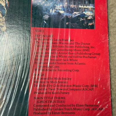 LOT 59B: Vintage Vinyl Records- Ghostbusters, Meat Loaf, Brady Bunch & More