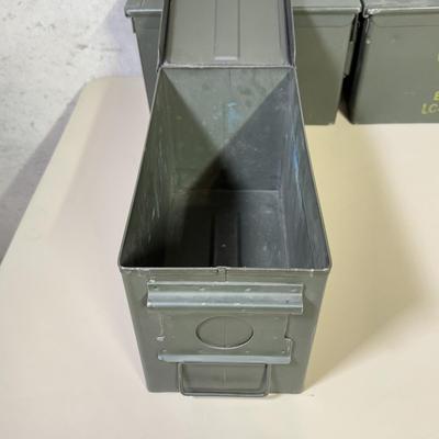LOT 61B: Vintage Metal Ammunition Boxes