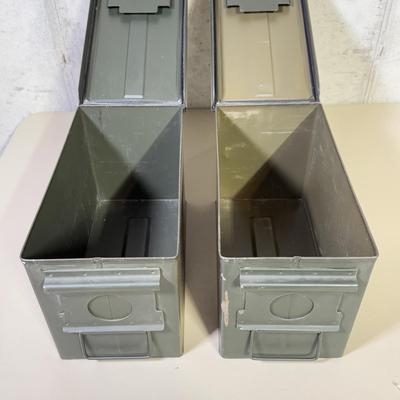 LOT 61B: Vintage Metal Ammunition Boxes