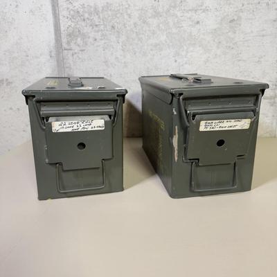 LOT 61B: Vintage Metal Ammunition Boxes