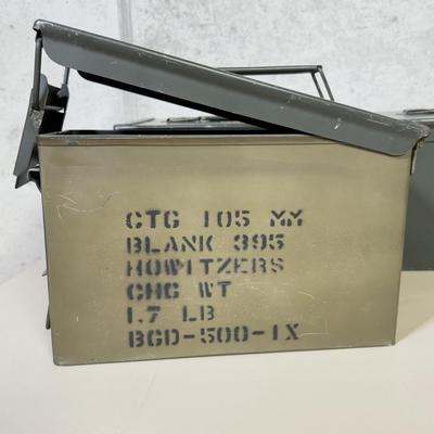 LOT 61B: Vintage Metal Ammunition Boxes