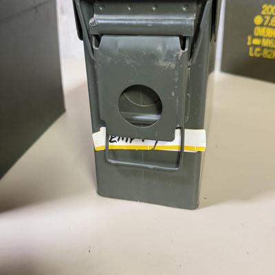 LOT 62B: Vintage Metal Ammunition Boxes