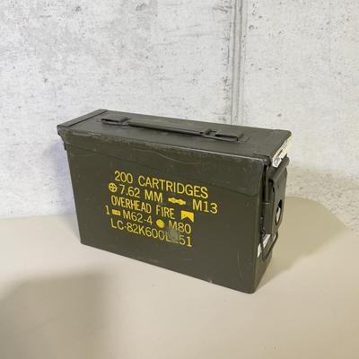 LOT 62B: Vintage Metal Ammunition Boxes