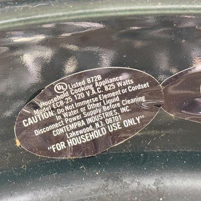 LOT 63B: New George Foreman Grill Model GR0103M & Contempra Electric Indoor Char-b-que Model ECB-25