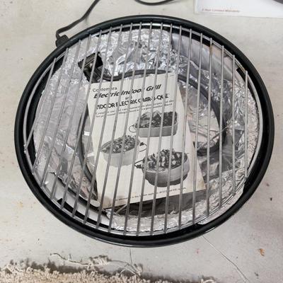LOT 63B: New George Foreman Grill Model GR0103M & Contempra Electric Indoor Char-b-que Model ECB-25