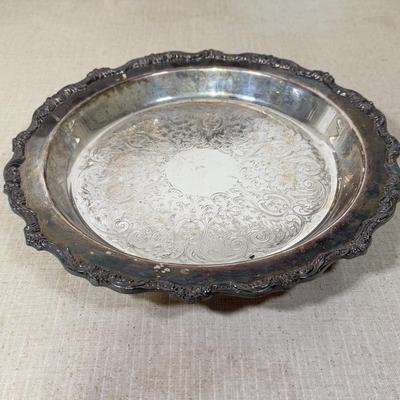 LOT 66B: Vintage Silverplate Collection - Towle Jewlery Box, Amston 1741 Platter, Victoria 118 Meat Tray & Footed Bowl