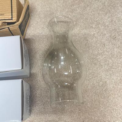 LOT 69B: Collection of Oil Lamp Parts & Accessories w/ Oil