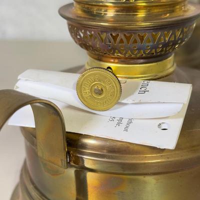 LOT 69B: Collection of Oil Lamp Parts & Accessories w/ Oil