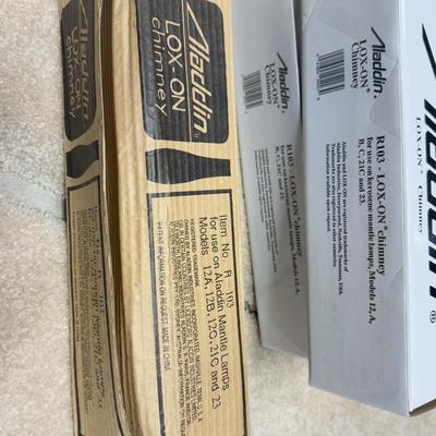 LOT 69B: Collection of Oil Lamp Parts & Accessories w/ Oil