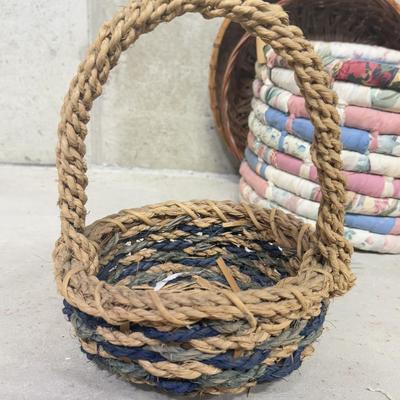 LOT 70B: Collection of Home Decor Baskets incl. Handmade
