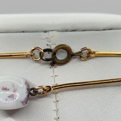 LOT 72J: Vintage Stone Bead Necklaces & Bracelets