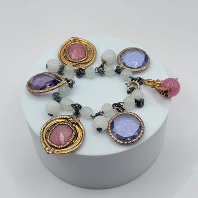 LOT 72J: Vintage Stone Bead Necklaces & Bracelets