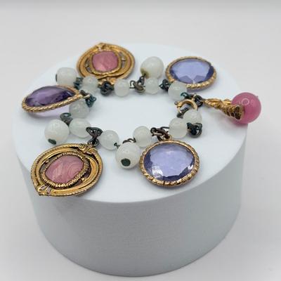 LOT 72J: Vintage Stone Bead Necklaces & Bracelets