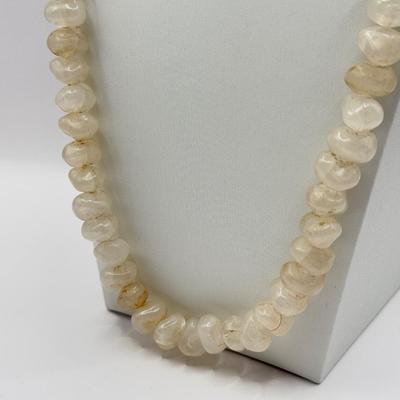 LOT 72J: Vintage Stone Bead Necklaces & Bracelets