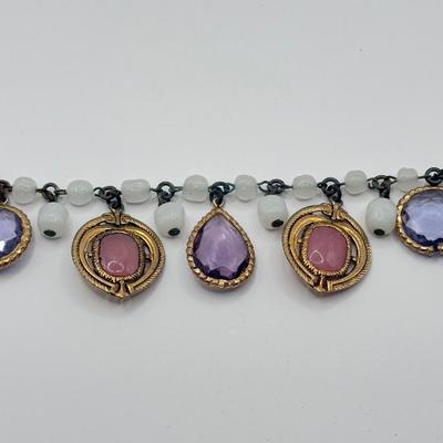 LOT 72J: Vintage Stone Bead Necklaces & Bracelets