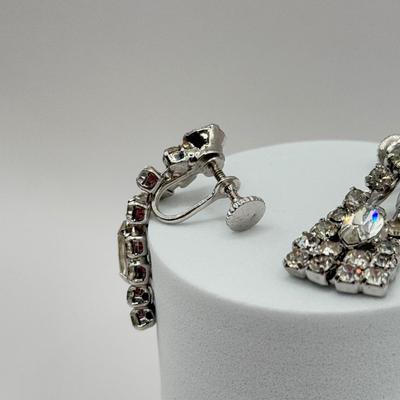 LOT 73J: Rhinestone Cuff Bracelet & Screwback Earrings, 6.5” Tennis Bracelet & Vintage Ladies’ Harman Geneva Swiss Watch (6.5”)