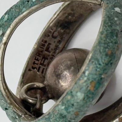 LOT 76J: Scrap/Craft Lot - Broken 14kt Gold Chain & Sterling Silver Rings w/ Mis-Match Silver Screwback Earrings