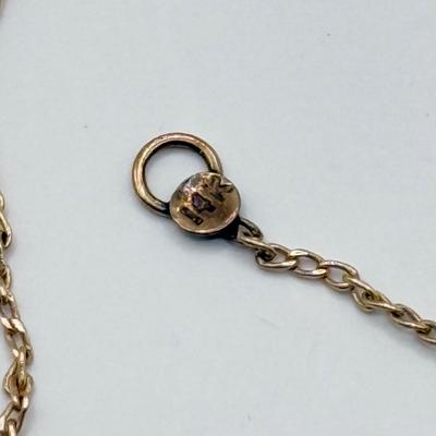 LOT 76J: Scrap/Craft Lot - Broken 14kt Gold Chain & Sterling Silver Rings w/ Mis-Match Silver Screwback Earrings