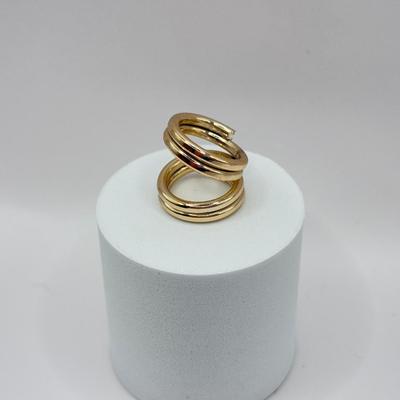 LOT 77J: Vintage Jewelry - Pierced Drop Earrings, Large Filigree Ring (7.5), “Pearl” Pendant & More Rings (4 & 7)