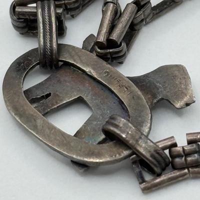 LOT 80J: Vintage Sterling Silver Jewelry - 6” Terrier Bracelet, Bangle & 2 Rings (29.0g)