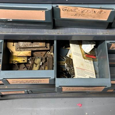 LOT 83G: 36 Drawer Organizer w/ All Contents Included - Tools, Hardware & More