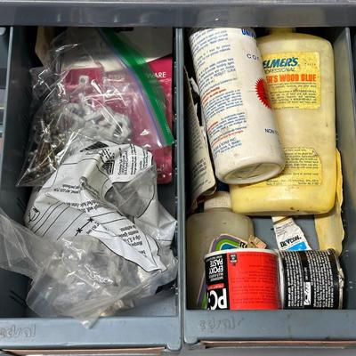 LOT 83G: 36 Drawer Organizer w/ All Contents Included - Tools, Hardware & More