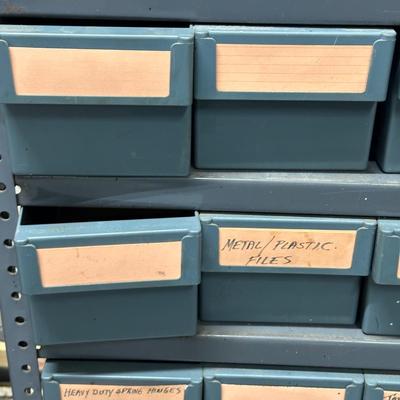 LOT 83G: 36 Drawer Organizer w/ All Contents Included - Tools, Hardware & More