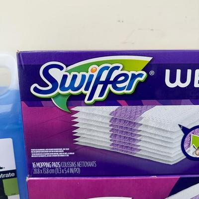 LOT 84G: Swiffer Wet Jet Supplies & Hardwood Floor Cleaner