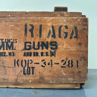 LOT 86G: 2 Vintage Wooden Ammo Crates