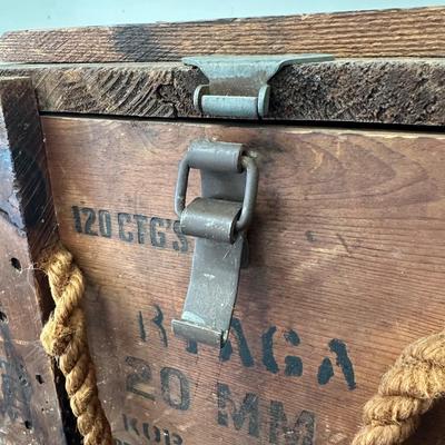 LOT 86G: 2 Vintage Wooden Ammo Crates