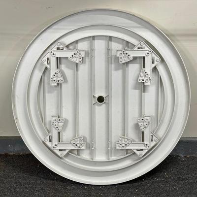 LOT 93G: Folding Patio Furniture - 4 Chairs & 2 Tables