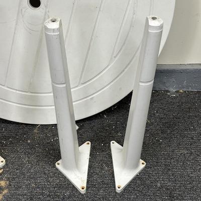 LOT 93G: Folding Patio Furniture - 4 Chairs & 2 Tables