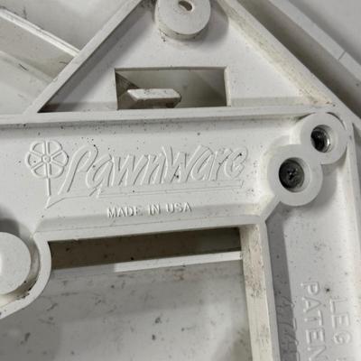 LOT 93G: Folding Patio Furniture - 4 Chairs & 2 Tables