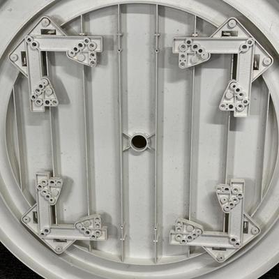 LOT 93G: Folding Patio Furniture - 4 Chairs & 2 Tables