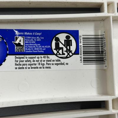 LOT 93G: Folding Patio Furniture - 4 Chairs & 2 Tables