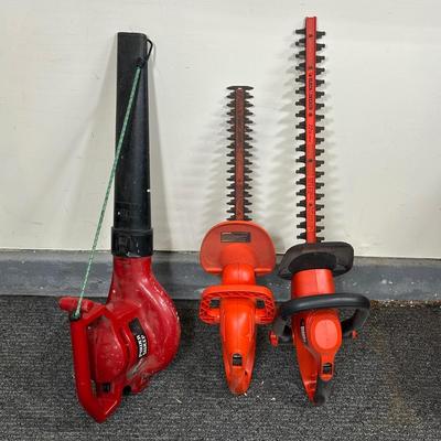 LOT 94G: Toro Power Sweep & Black & Decker Hedge Trimmers