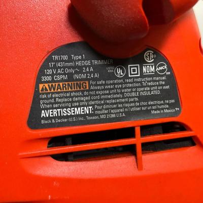 LOT 94G: Toro Power Sweep & Black & Decker Hedge Trimmers