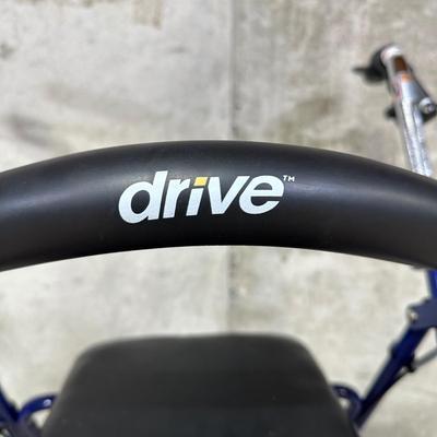 LOT 99B: 2 Drive Medical Fold Up Walkers w/ Padded Seat & More