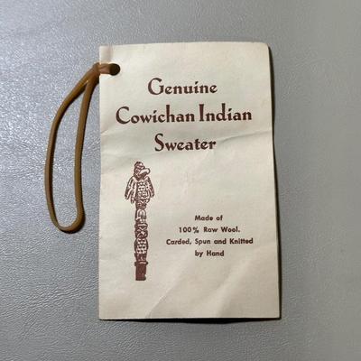 LOT 109B: 2 Genuine Cowichan Indian Sweaters