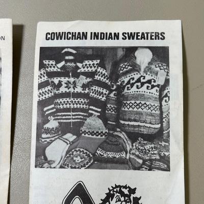 LOT 109B: 2 Genuine Cowichan Indian Sweaters