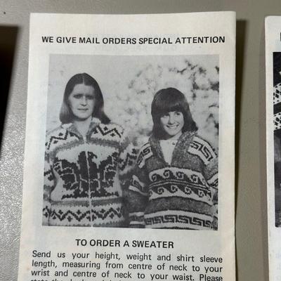 LOT 109B: 2 Genuine Cowichan Indian Sweaters