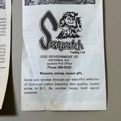 LOT 109B: 2 Genuine Cowichan Indian Sweaters