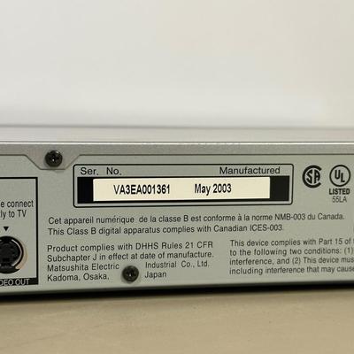 LOT 114B: Panasonic DVD/CD Player Model DVDS55