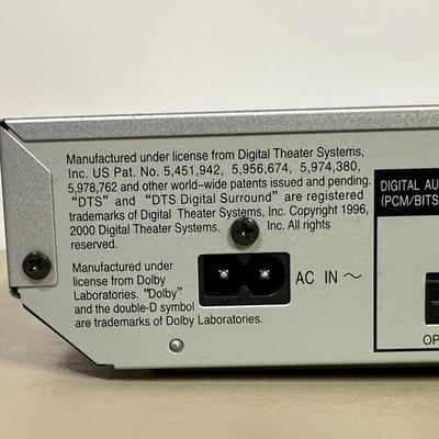 LOT 114B: Panasonic DVD/CD Player Model DVDS55