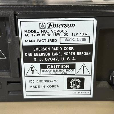 LOT 115B; Emerson Video Cassette Player Model VCP665