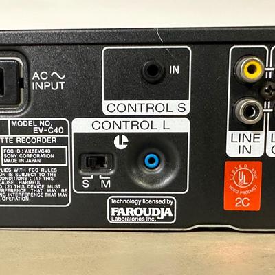 LOT 116B: Sony Video Cassette Recorder Model EV-C40